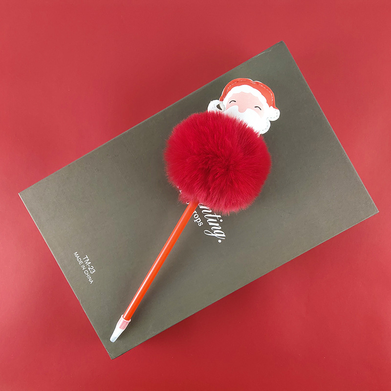 Christmas Santa Claus Snowman Elk Deer Ballpoint Pen Gel Pen Gift Advertising Creative Learning Gift Pen