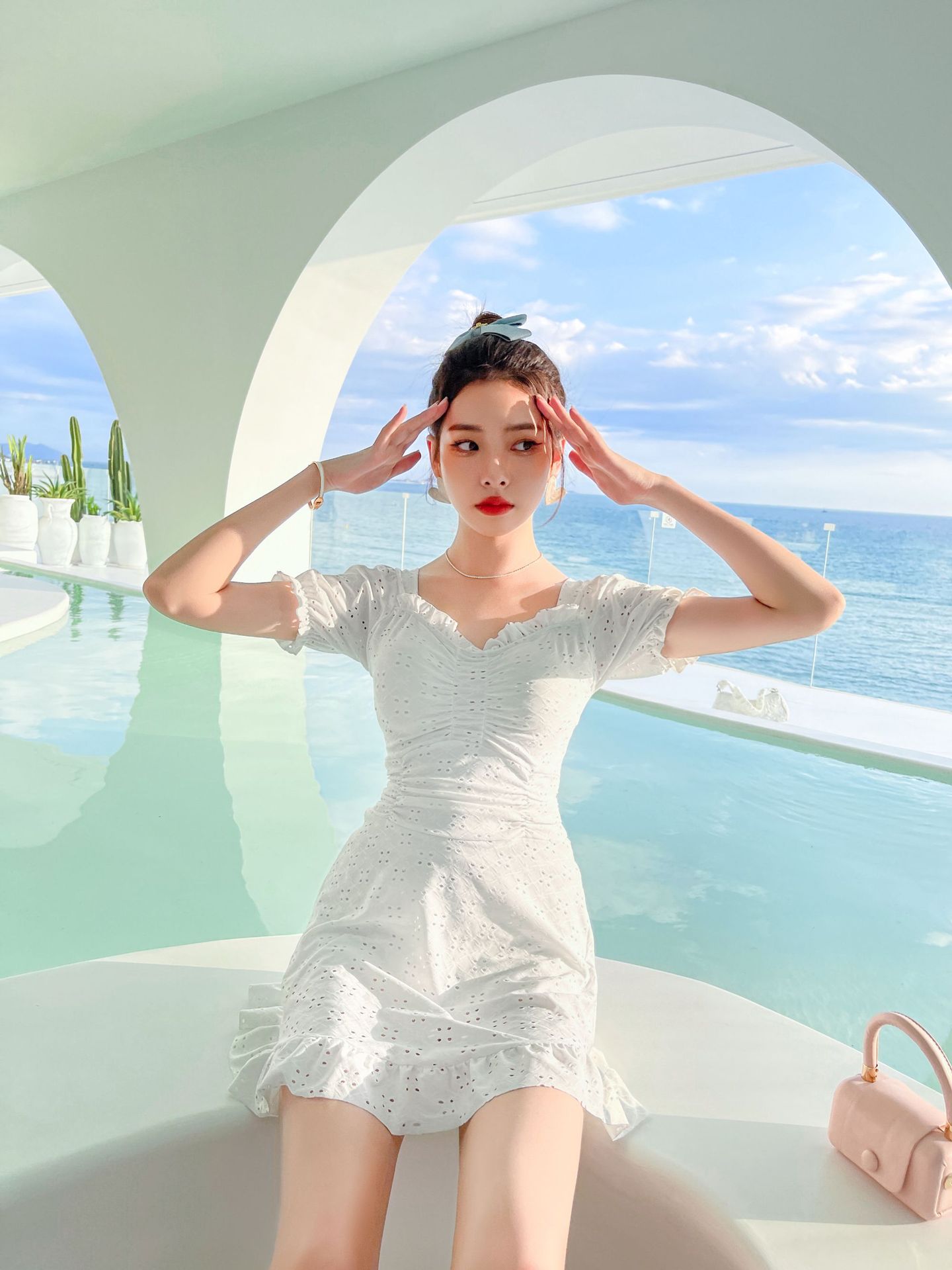 泳衣女士连体保守裙式遮肚显瘦仙气新款爆款时尚泡温泉游泳装