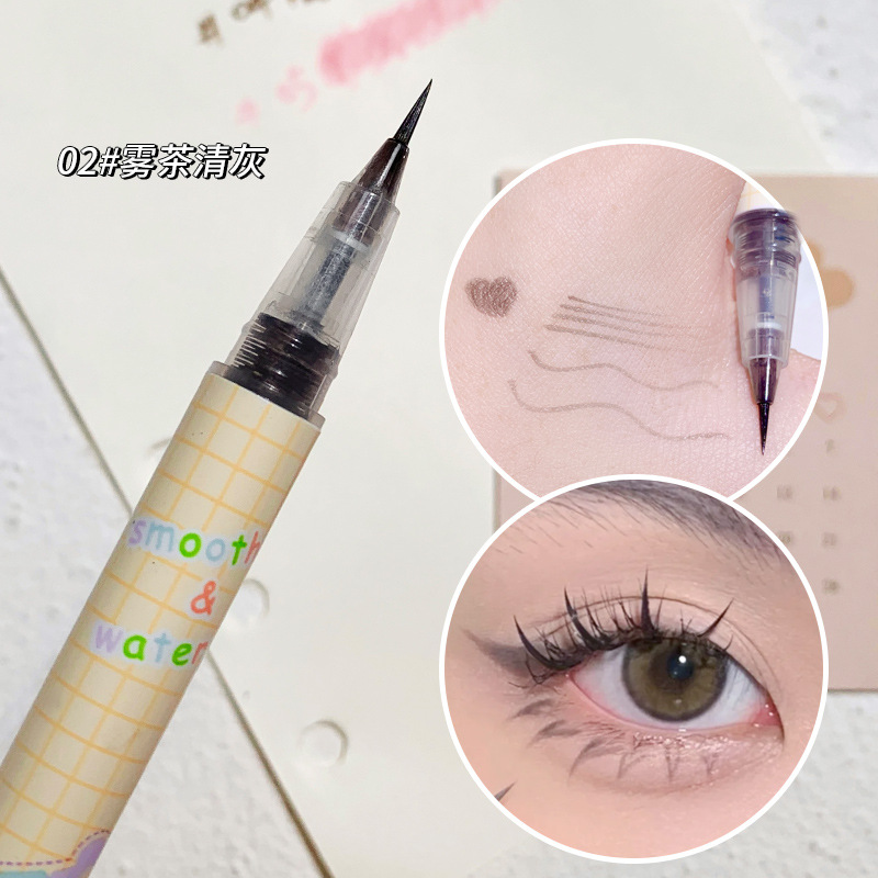Xixi Fine Hair Eyeliner Ultra-Fine Waterproof Oil-Proof Not Smudge Eye Shadow Pen Color Liquid Eyeliner Wholesale