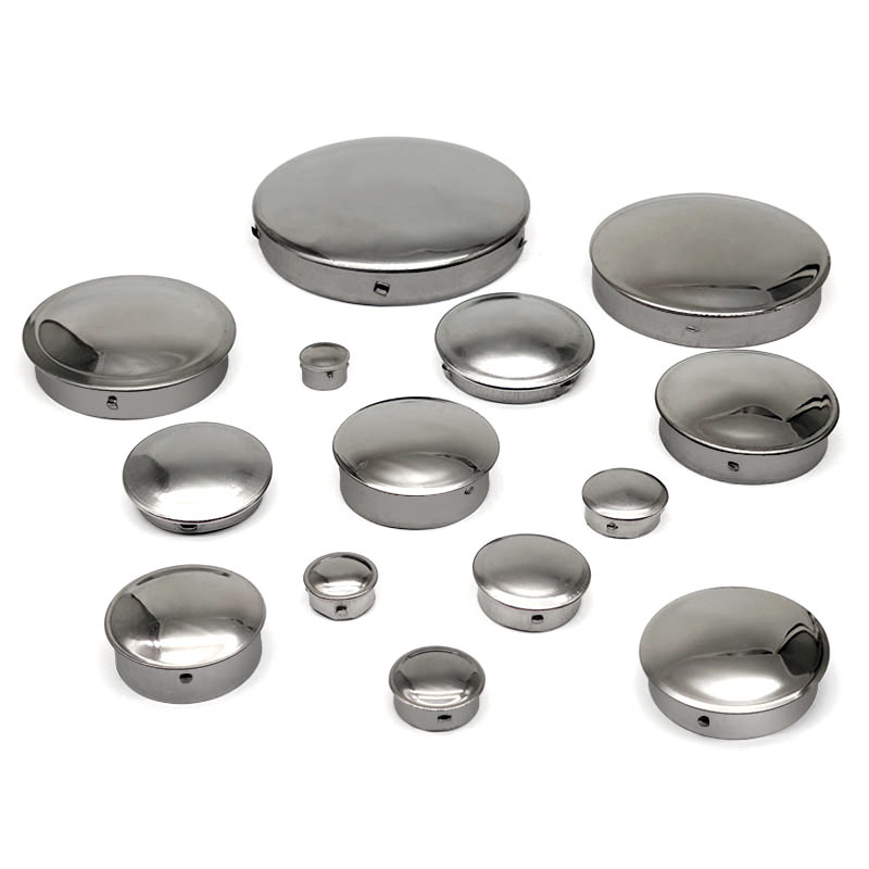 不锈钢圆管封口片 卡入式封口 内堵 不锈钢圆管配件快速封口片