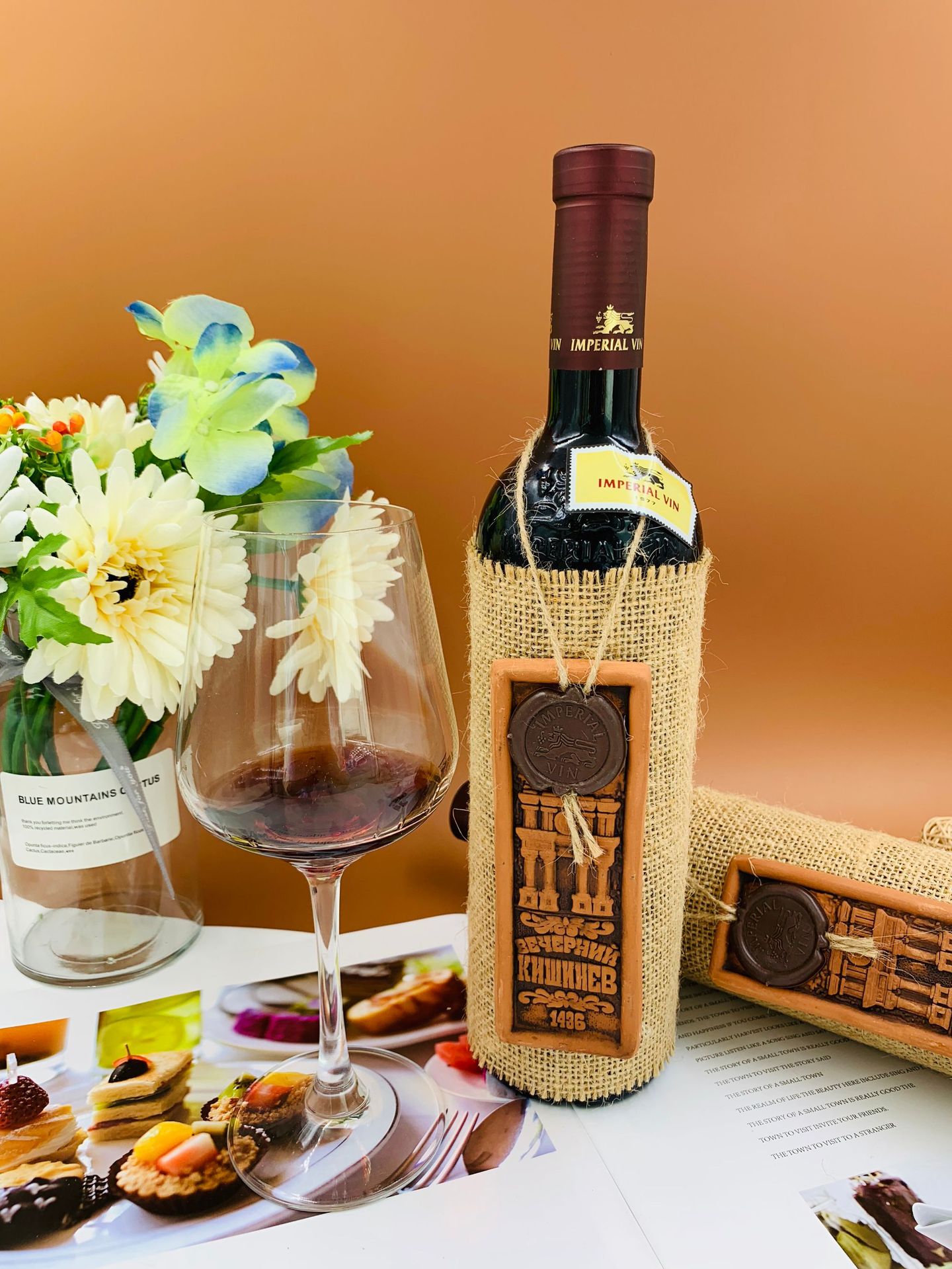 俄罗斯红酒 麻袋片木牌红酒半甜红葡萄酒750ml 批发代发