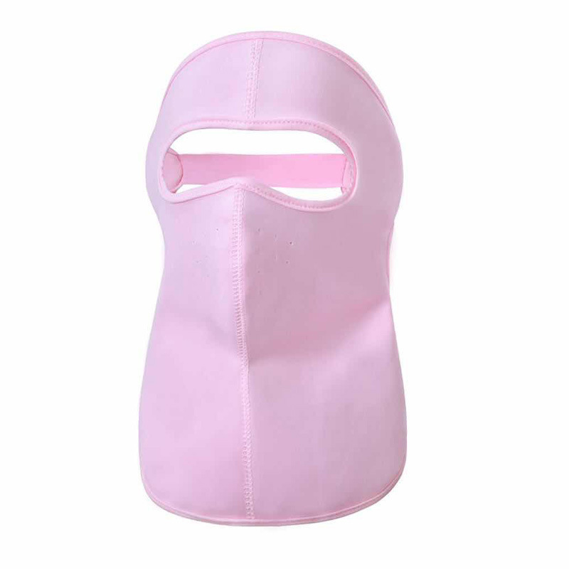 Ice Silk Sun Protection UV Protection Full Face Cover Net Red TikTok plus-Sized Mask Female Summer Thin Mask Mask