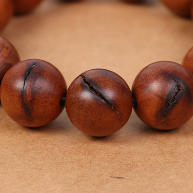 厂家现货雷击枣木手串佛珠手工打磨枣木手串手链饰品1820手串