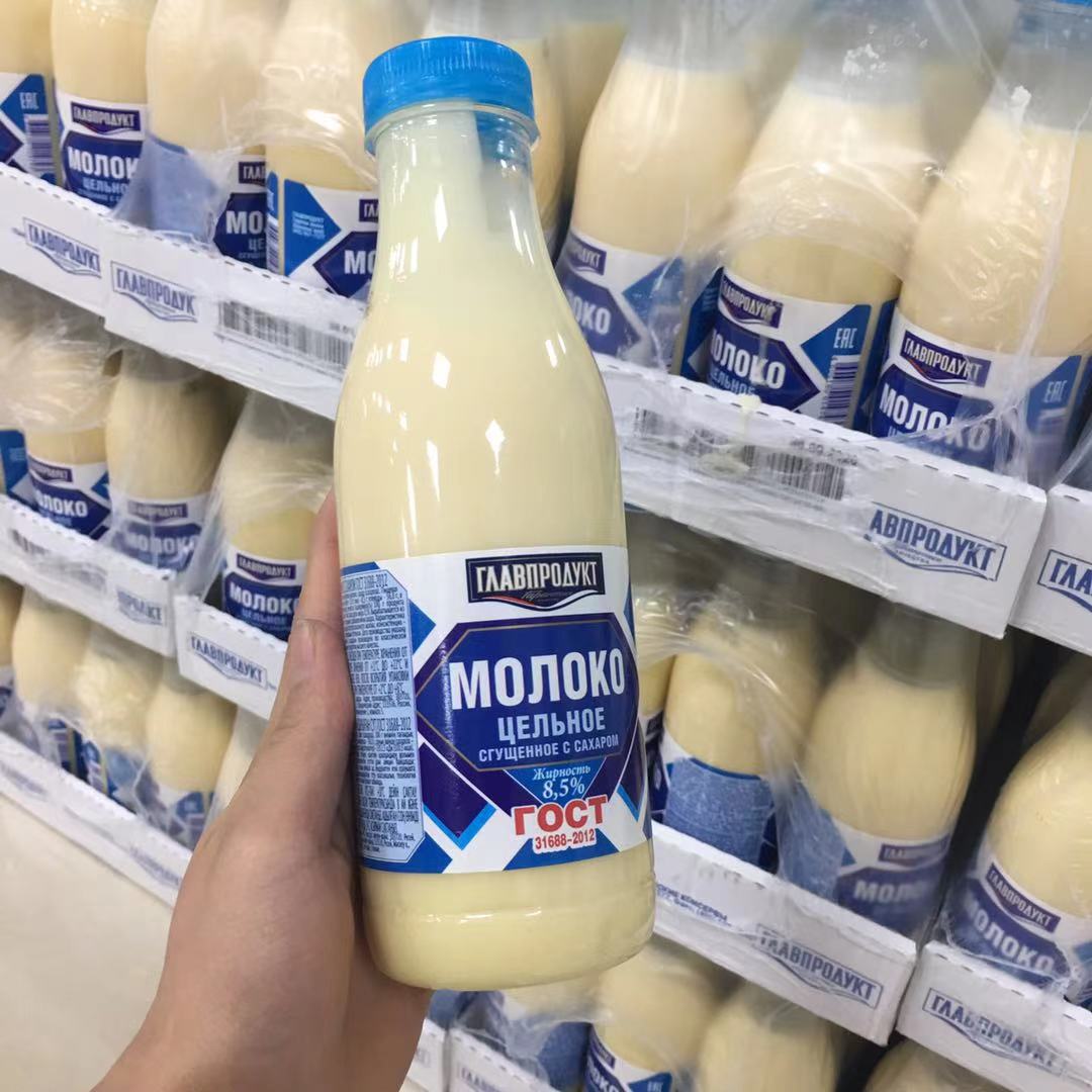 俄罗斯 瓶装炼乳炼奶起士 西式食品 甜点 蛋糕烘培佐料