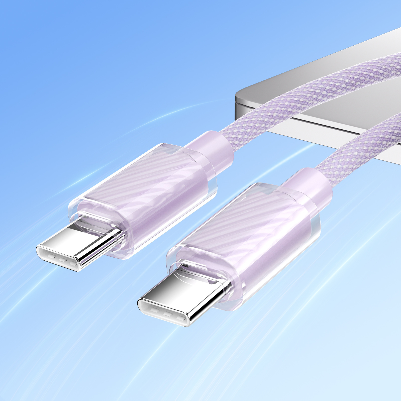 双typec数据线适用苹果15手机华为小米vivo笔记本电脑快充充电线