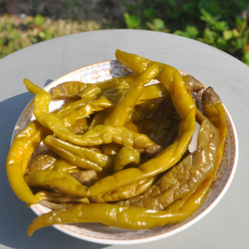 500克农家酱辣椒泡酸辣椒咸酱菜下饭菜湘菜原料酒店食材湖南特产