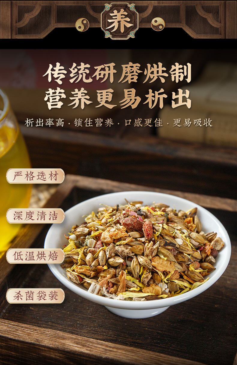 十八味女神茶桂圆枸杞红枣女人茶玫瑰花草茶 一件代发