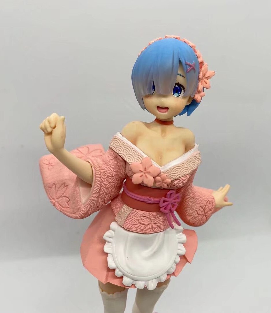 从零开始的异世界 樱花 蕾姆 雷姆 和服 美少女手办公仔摆件模型