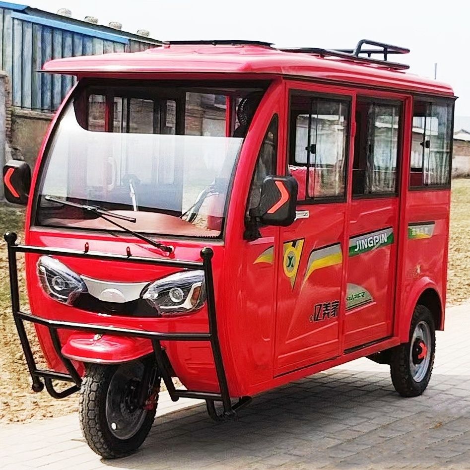 新款五门拉客电动车三轮车拉货三轮车家代步车出租车加大电机碟刹