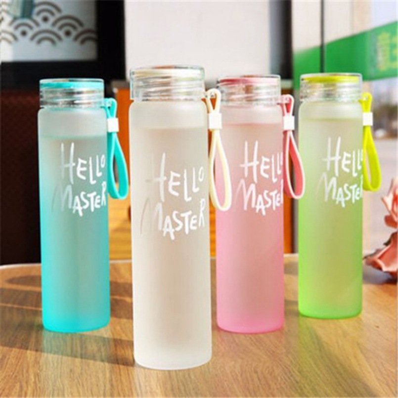 Creative Glass Gradient Color Colored Cup Matte Water Cup Advertising Cup Portable Event Gift Cup Wholesale