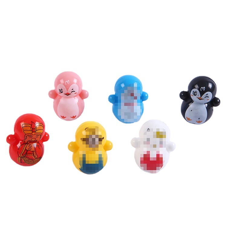 Best-Seller on Douyin Cartoon Mini Tumbler Penguin Children's Educational Mini Gift Leisure Nostalgic Small Toys Wholesale