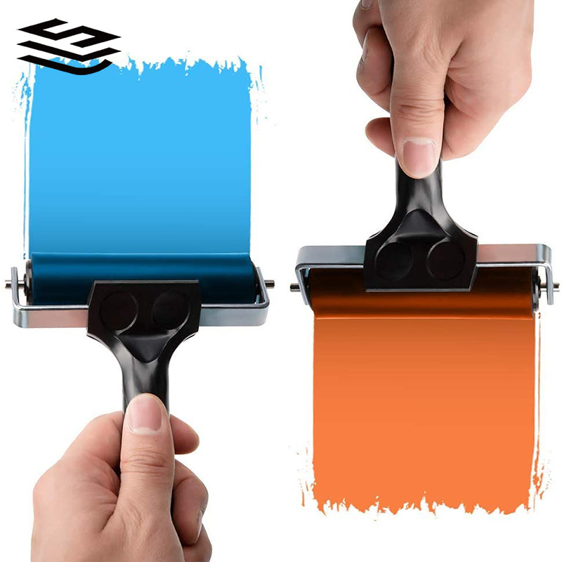 跨境现货版画油墨滚筒滚轮 硬质橡胶滚轴墨水涂料涂抹器 版画工具