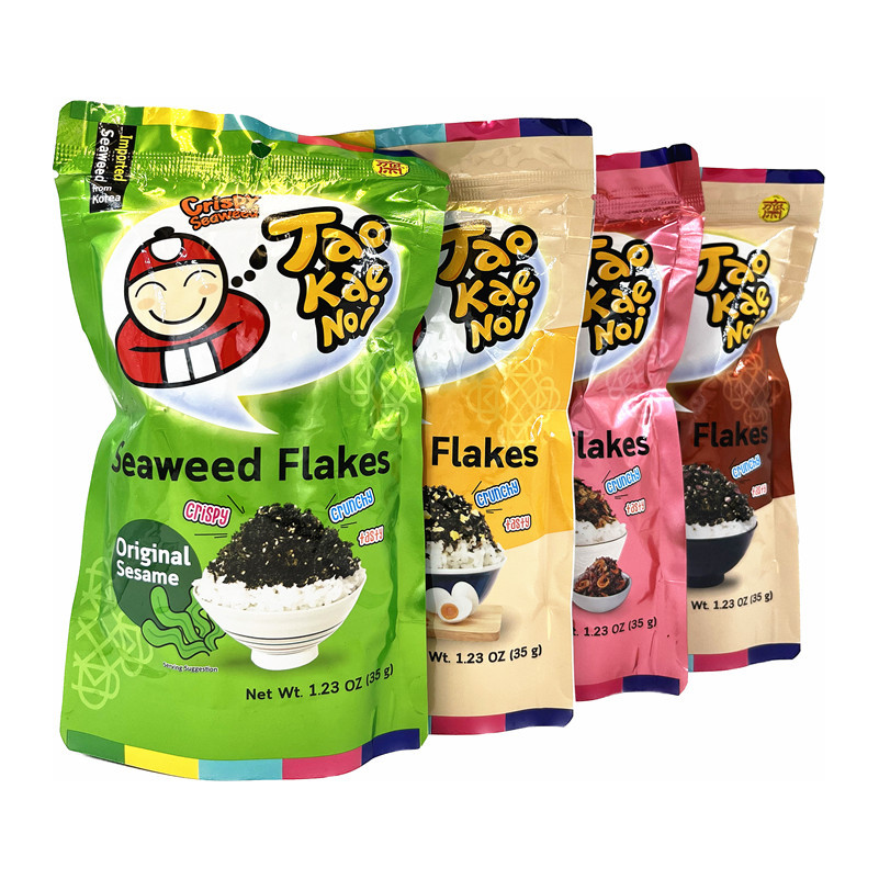 泰国进口海苔 老板仔芝麻咸蛋黄味拌饭海苔35g 小老板儿童紫菜