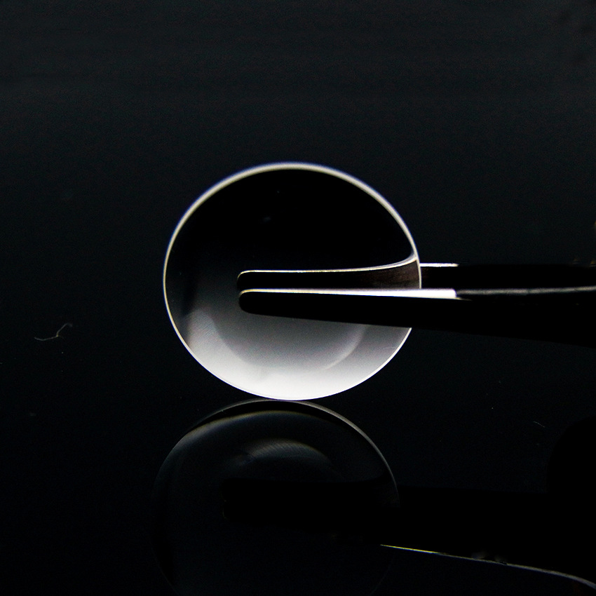 双凸透镜直径22mm焦距33mm边缘厚0754mm材质7980光学聚焦镜片