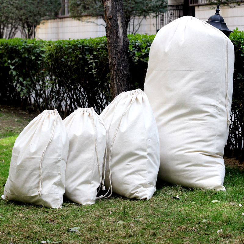 布袋子收纳袋帆布抽绳大容量搬家束口袋加厚保快递袋印logo