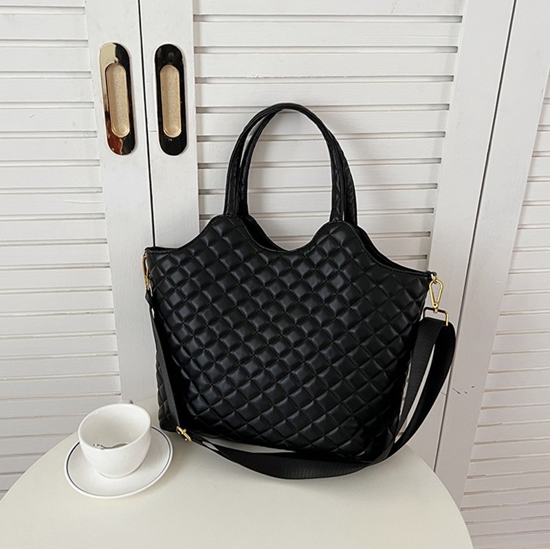 法国mk菱格托特包女2024新款时尚高级感大容量手提包包单肩斜挎包