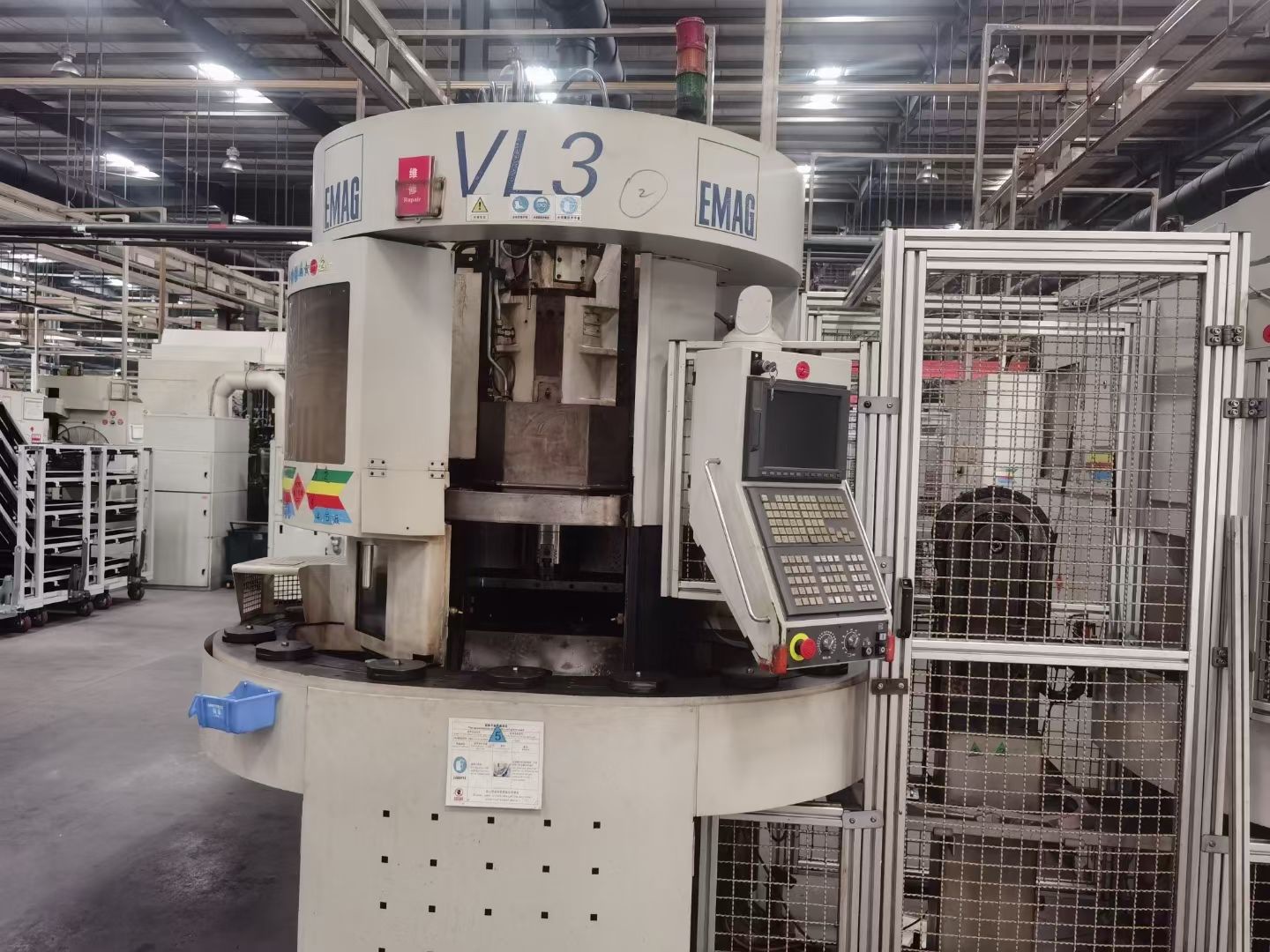 出售埃马克数控倒立车在位二手立式车床