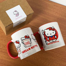 出口日本 HelloKitty凯蒂猫可爱卡通水杯子儿童陶瓷马克杯kt猫