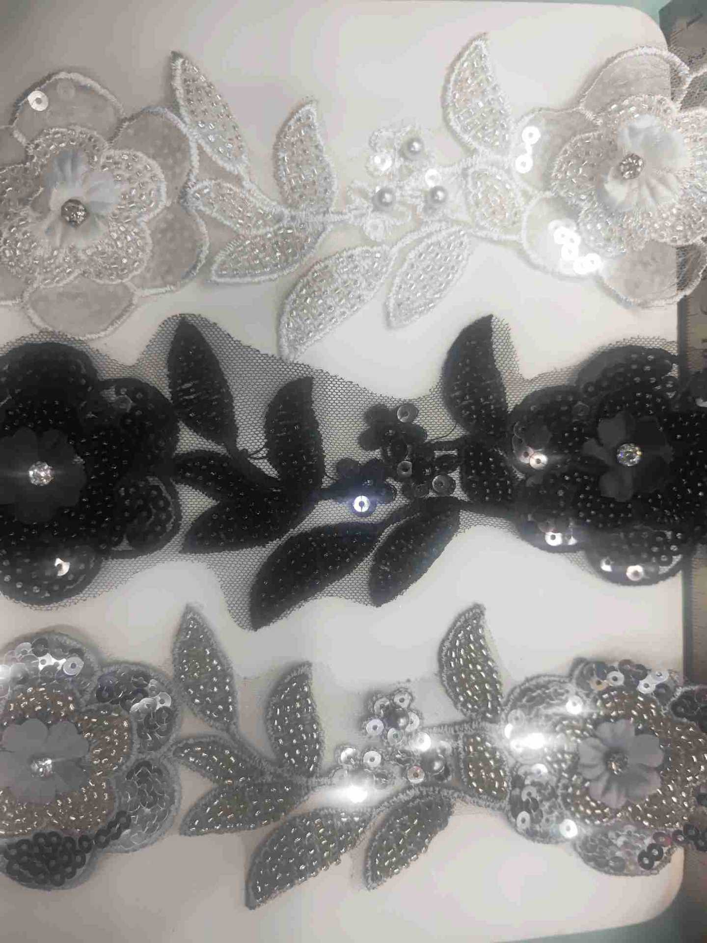 Sequin Rhinestones Lace Other Colors Can Be Fixed