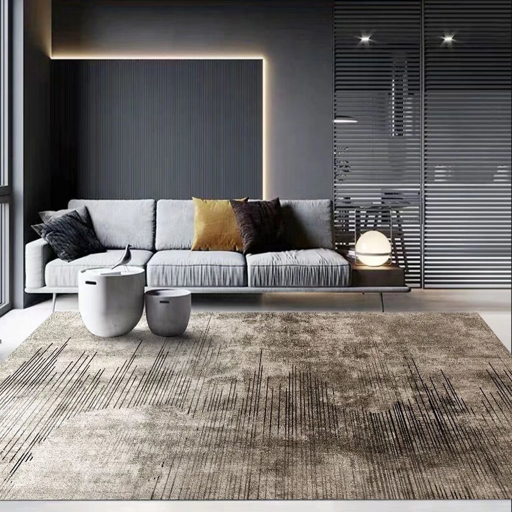 客厅地毯现代简约沙发茶几垫轻奢高级卧室地毯家用北欧大面积地毯