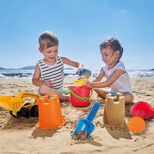 Hape儿童沙滩玩具套装海滩玩沙工具宝宝挖沙子大铲子洒水壶小水桶