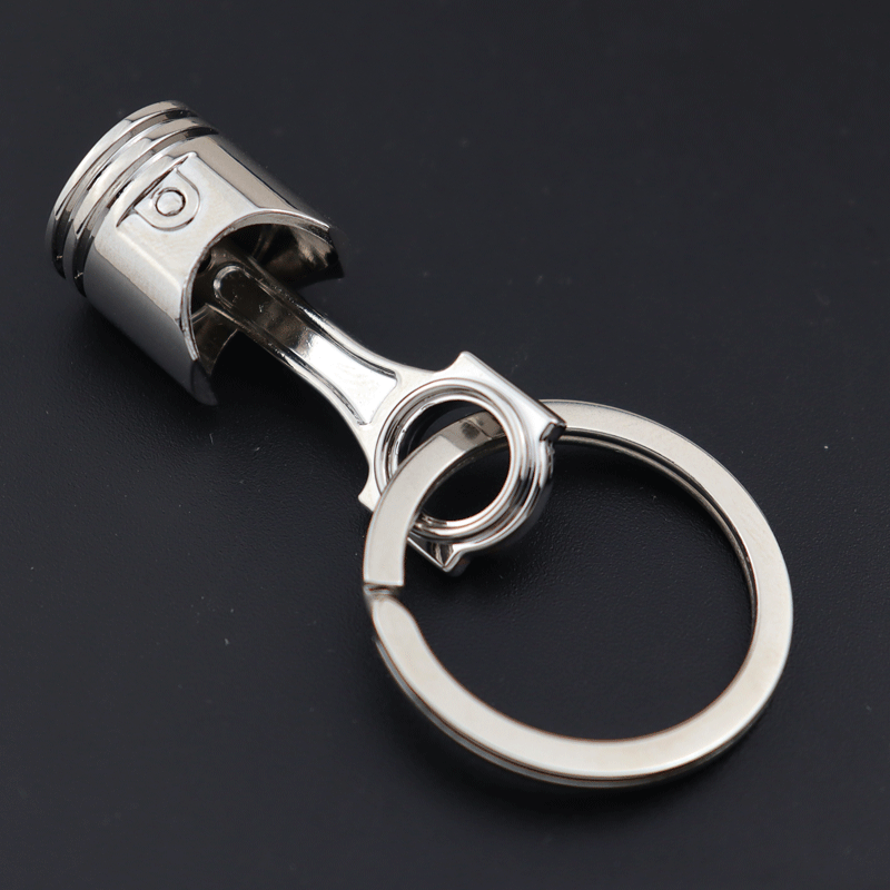 Creative Metal Keychains Turbine Gear Hub Brake Disc Shock Absorber Caliper Car Key Ring Pendant Wholesale