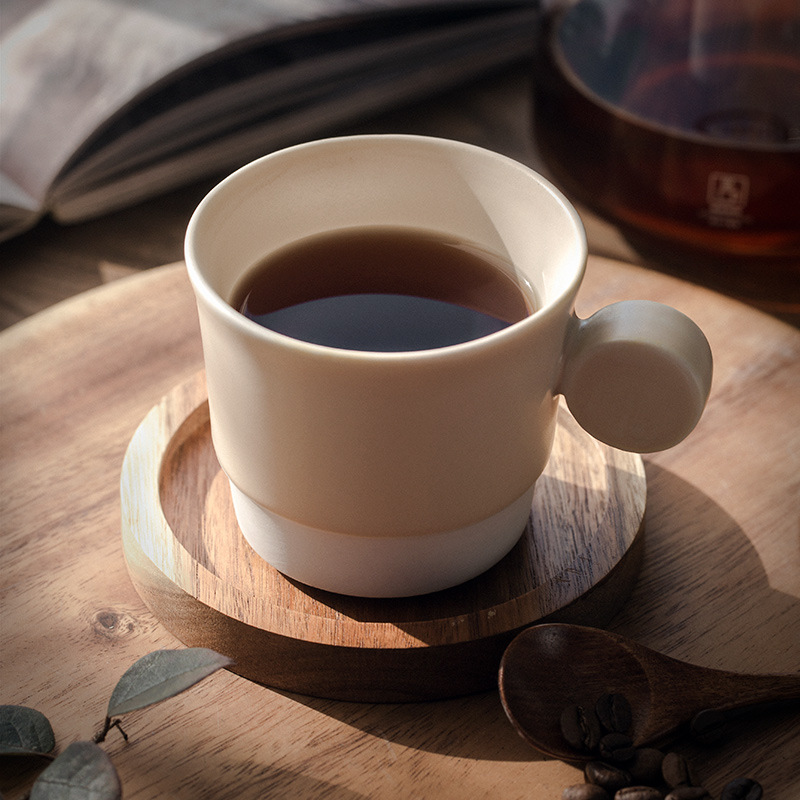 复古陶瓷咖啡杯创意个性马克杯简约家用水杯早餐牛奶杯情侣杯