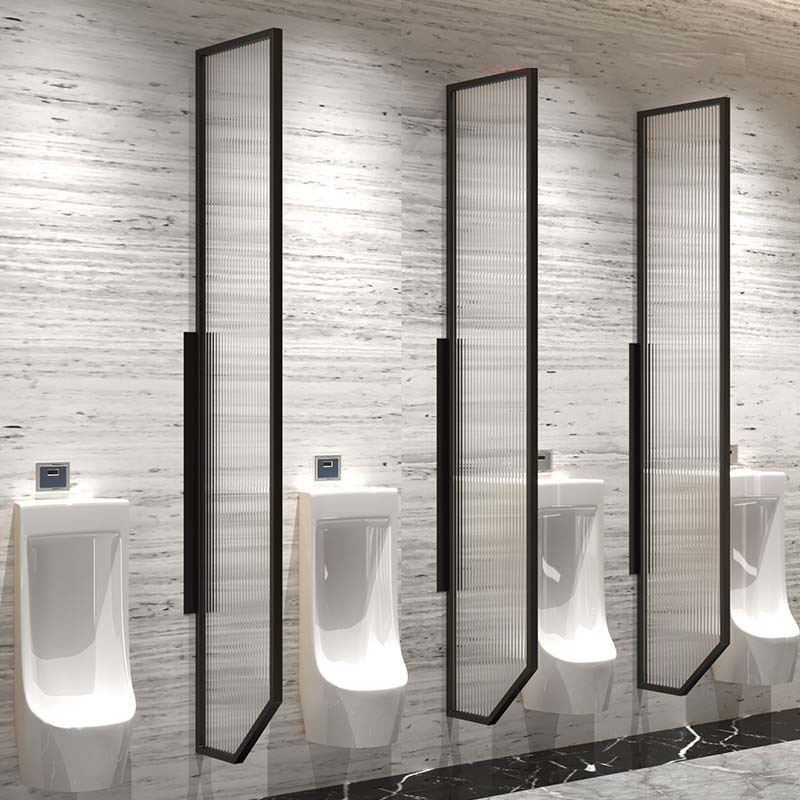 公共卫生间隔断长虹钢化玻璃隔断写字楼男厕所小便池尿斗遮挡板