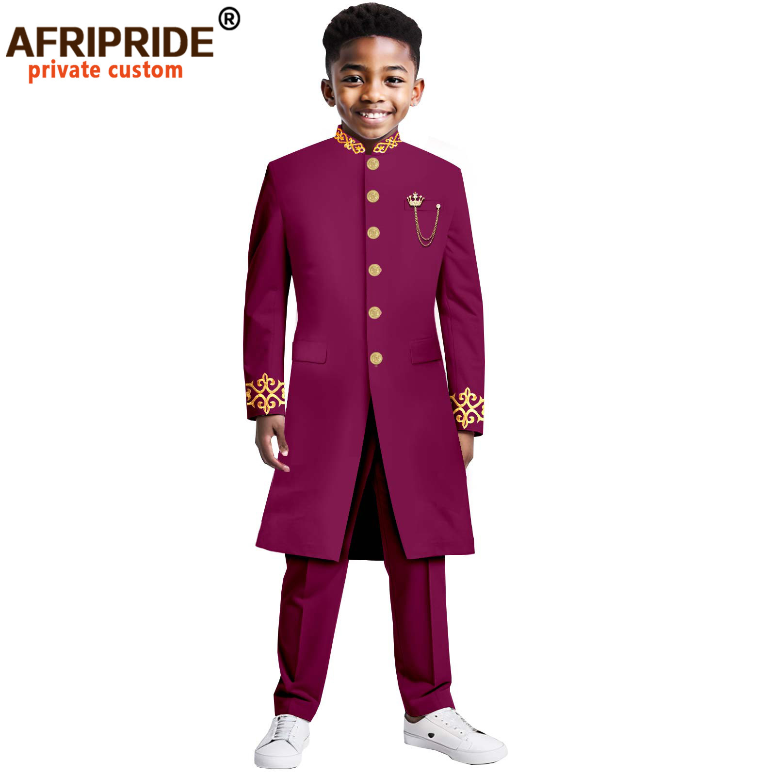 亚马逊 速卖通 非洲礼服儿童 演出 童装二件套 afripride 2446020