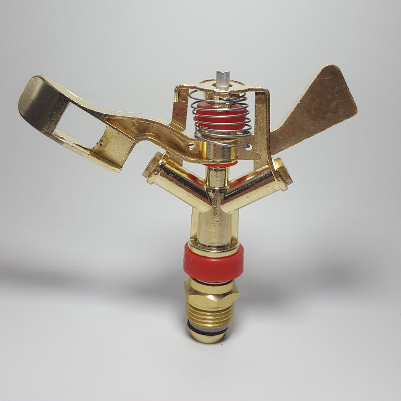 4分铜螺纹dn15合金摇臂喷灌喷头360度自动旋转洒水器草坪农业喷淋