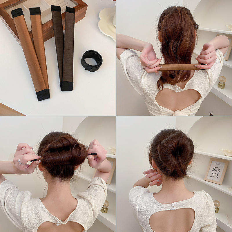 丸子头卷发盘发神器韩国造型器懒人蓬松头饰简约扎头发饰发夹批发