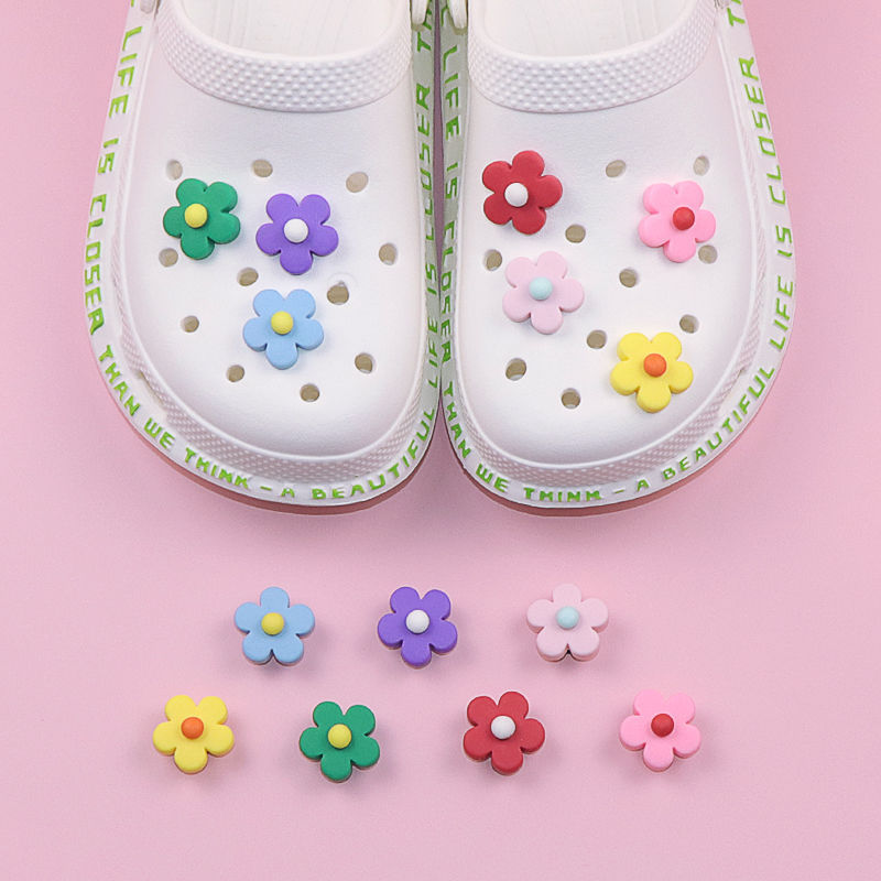Hole Shoes Wholesale Accessories Hole Buckle Fashion Accessories Xuan Ya Wind Decorations Eva Sandals Shoe Buckle Small Flower