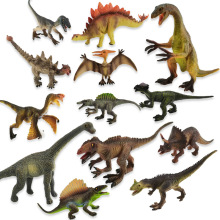 新款实心恐龙塑胶玩具仿真动物儿童霸王龙男孩礼物模型玩具