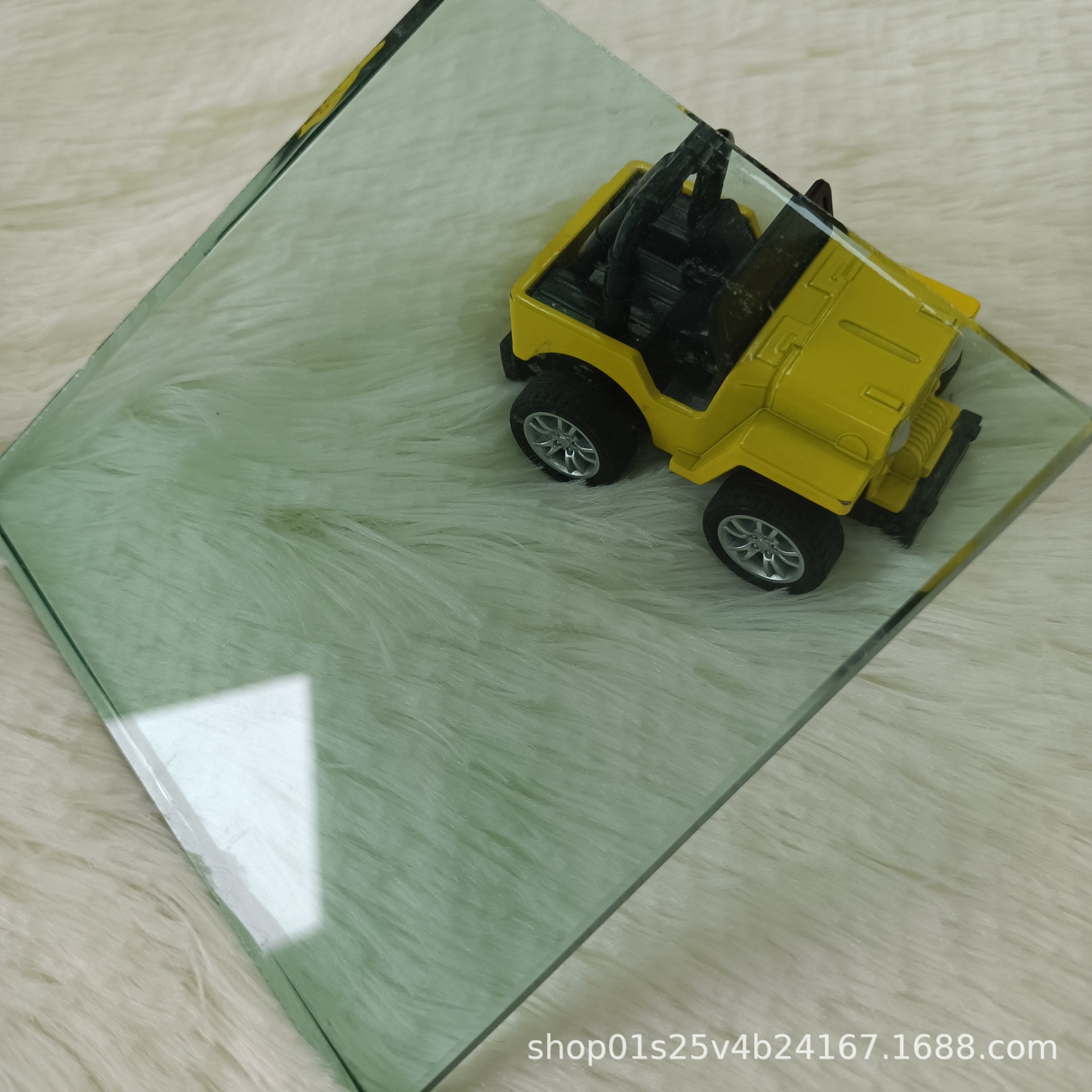5mm6mm8mm浅绿绿色f绿法国绿宝石绿透明浮法玻璃原片绿色镀膜玻璃-阿