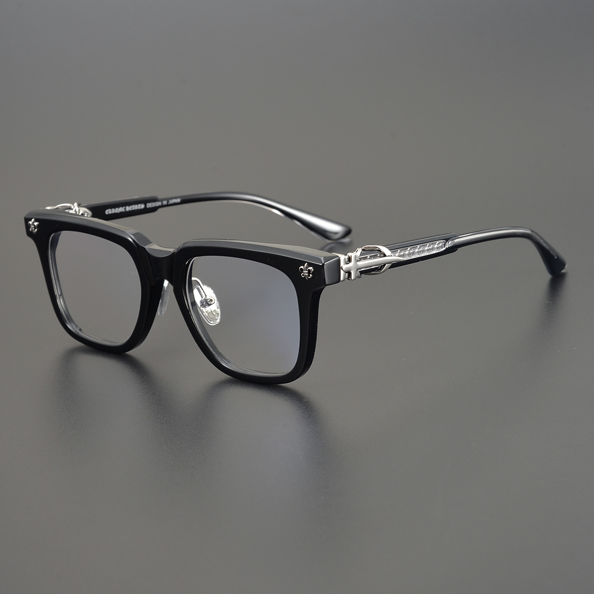 轻奢透明色眼镜框女韩版潮复古近视镜男大脸文艺眼镜架防辐射框架