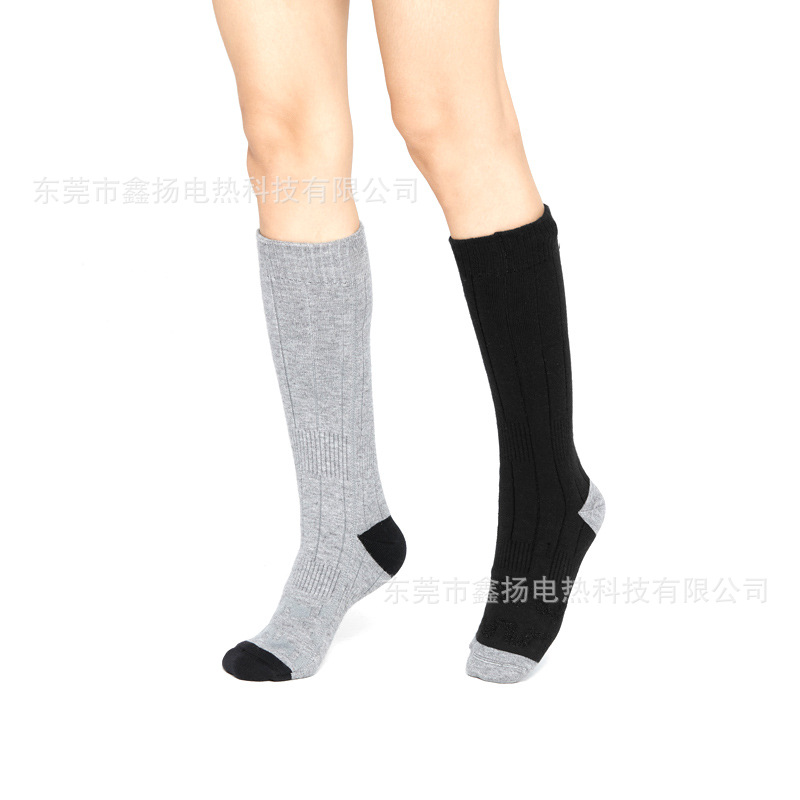 Cross-Border Hot Selling Electric Heating Socks Men's and Women's Long Outdoor Ski Electric Heating Socks USB Warm Feet Cotton Electric Heating Socks