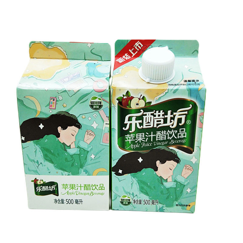 乐醋坊苹果汁醋饮料500ml8瓶15瓶整箱批发果汁饮品苹果醋-阿里巴巴
