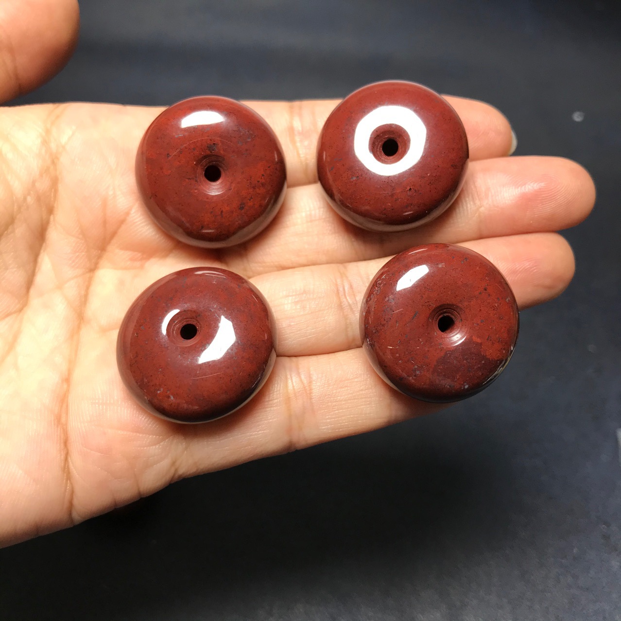 红伊丁平安扣吊坠陨石原石红伊丁平安扣挂件项链搭配直播货源