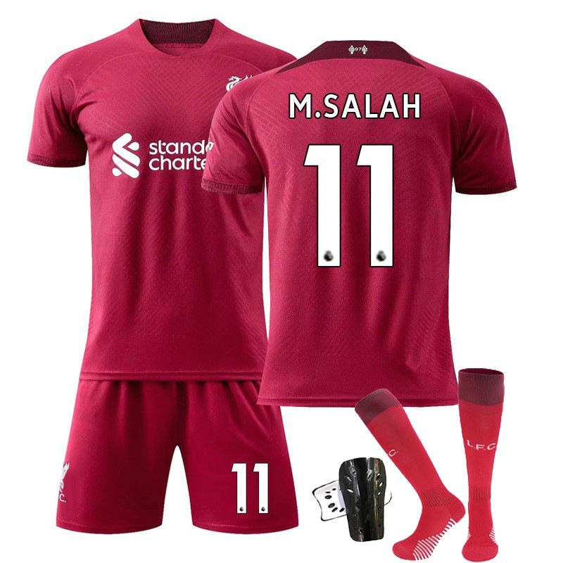 2223款利物浦主场11号萨拉赫球衣10号马内27号努涅斯足球衣运动服