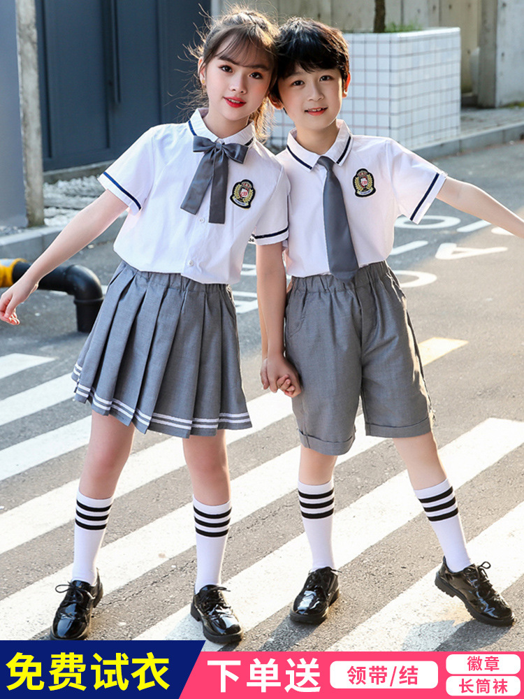 儿童合唱演出服小学生朗诵表演服装国庆幼儿园男女童演讲比赛校服
