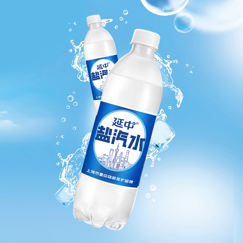 延中上海盐汽水600ml*20瓶/箱国产补盐液低能量碳酸饮料厂家直送