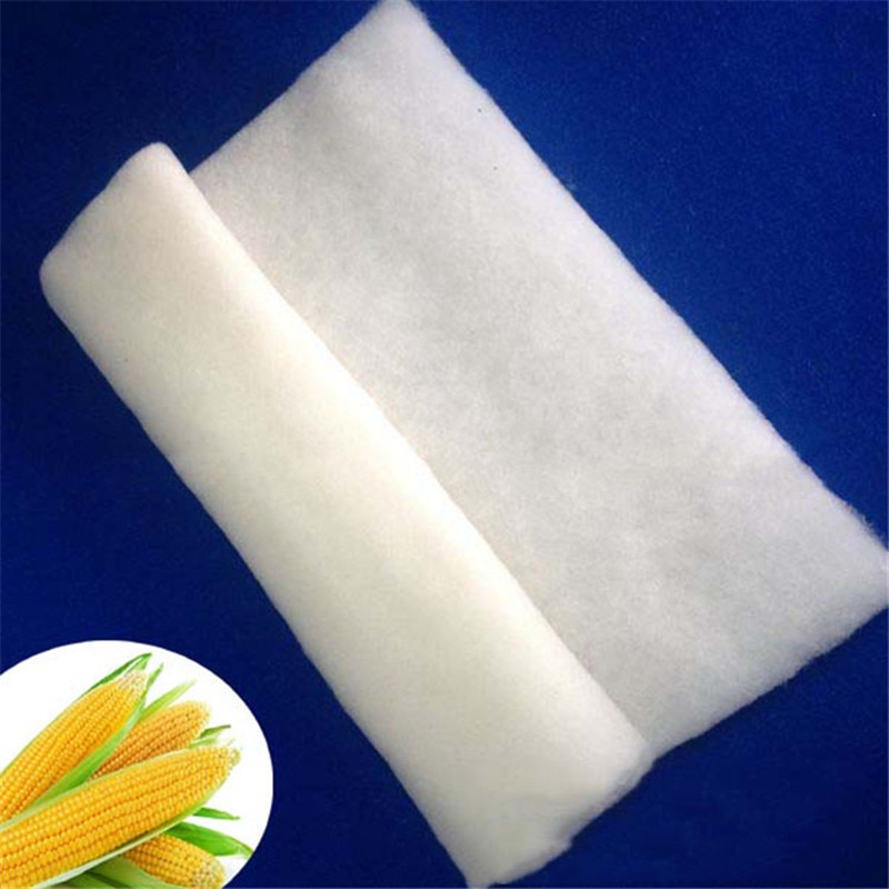 玉米纤维棉pla棉吸湿导湿棉定型棉无胶棉纤维填充棉辅料厂家定做