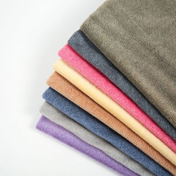现货经编 双色赛乐绒 玉兔绒  鞋子 服装 玩具 宠物用品面料全涤