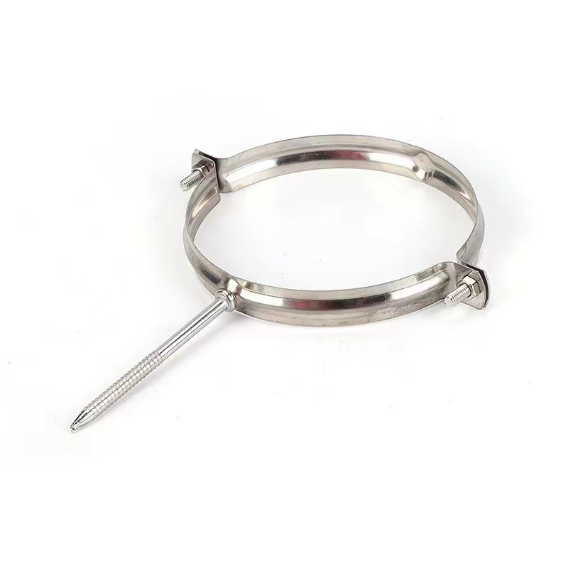 201不锈钢管夹活动钉 ppr不锈钢管卡夹 焊钉半钢卡单边扣 20-160