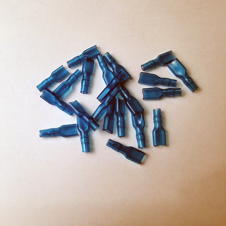 端子PVC透明护套 配合187插簧端子4.8端子护套 注塑件/尼龙/硅胶