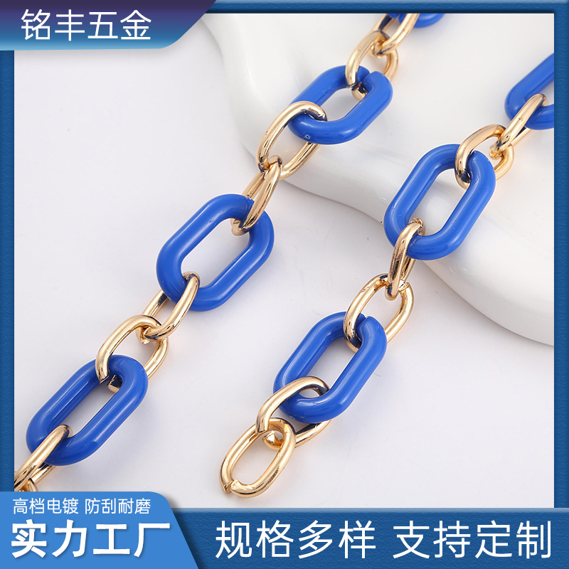 gram force chain diy bag chain purse accessories irregular acrylic decorative chain short bag chain clothing fashion ornaments