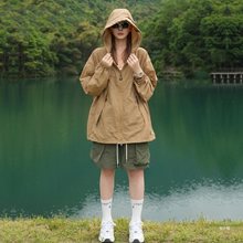 户外防晒衣男女夏季防紫外线UPF50+宽松大口袋工装防晒服外套