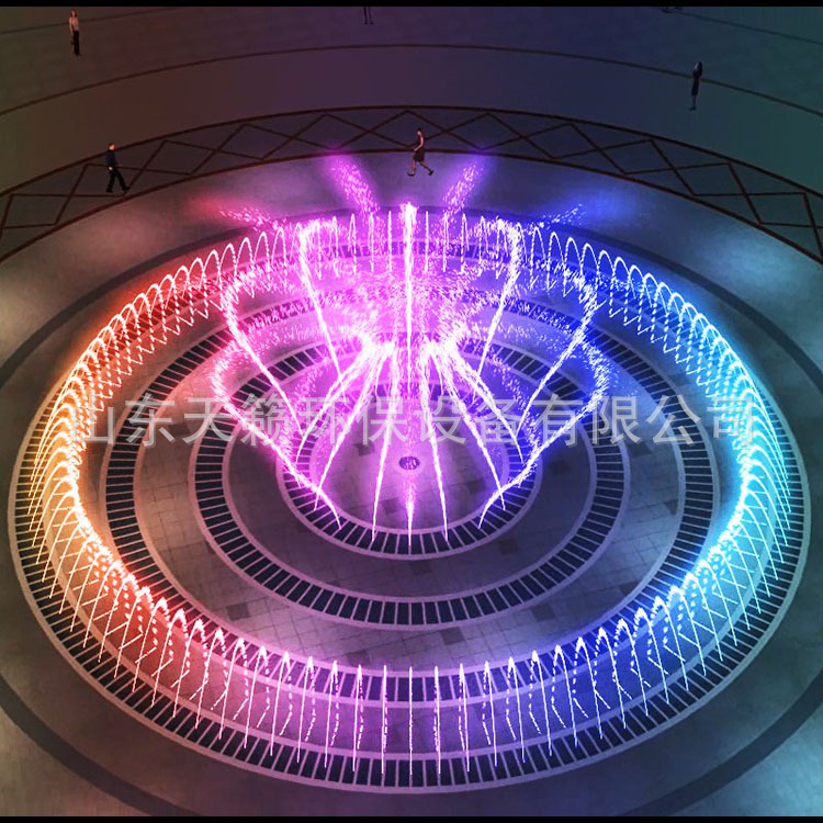 酒店广场售楼处景观喷泉水景设计施工 不锈钢 旱喷 音乐喷泉设备