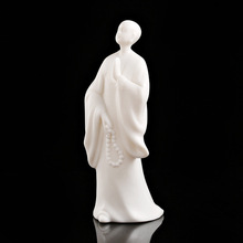 个性时尚禅意新中式陶瓷摆件 创意现代摆件人物家居仿古装饰