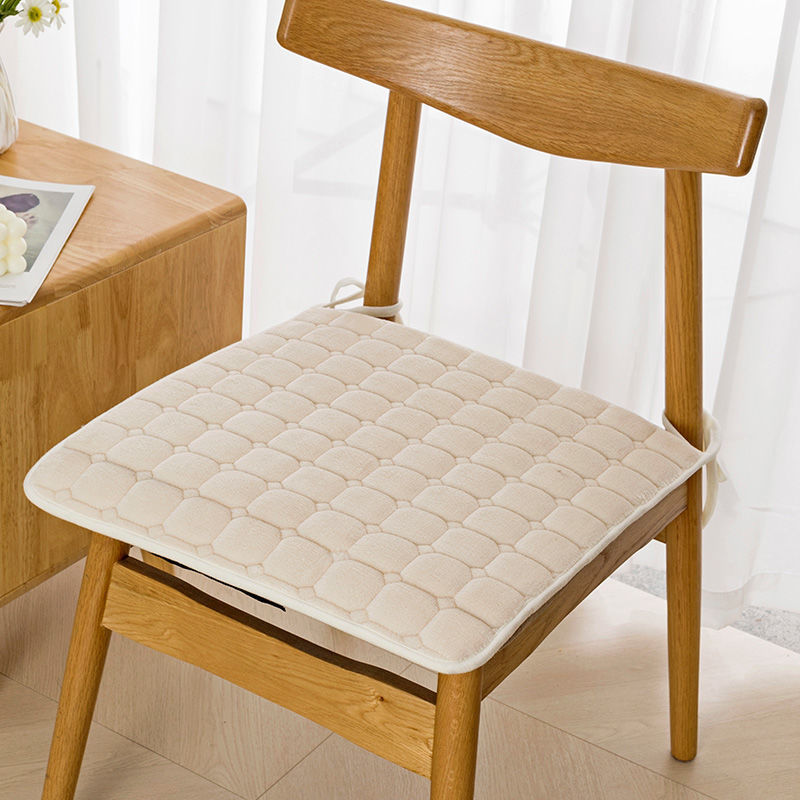 椅垫凳子坐垫四季通用绒毛办公室久坐屁股软垫海绵家用餐椅凳子垫